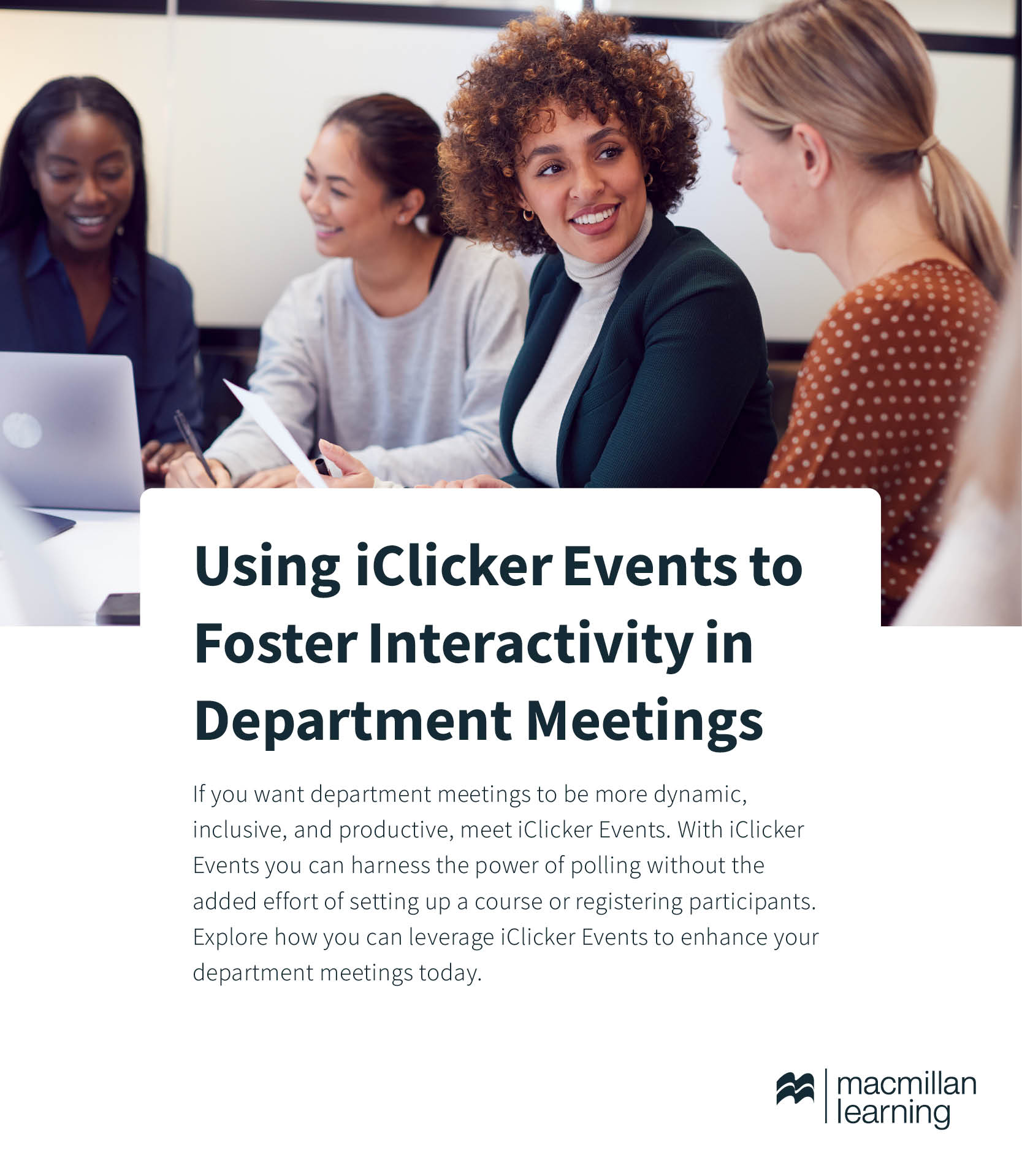 Using iClicker Events to Foster Interactivity in Department Meetings