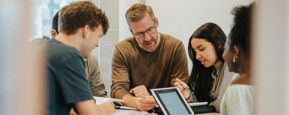 instructor with student